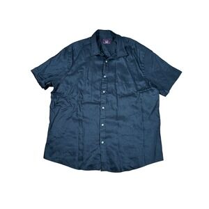 UNTUCKit Linen‎ Shirt Wrinkle Resistant Short Sleeve Button Up Casual XXL